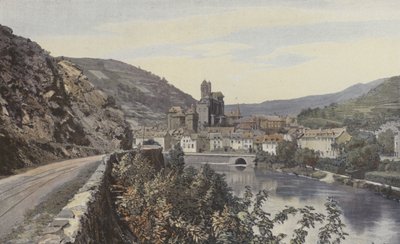Estaing, Vista generale, presa a monte del Lot da French Photographer