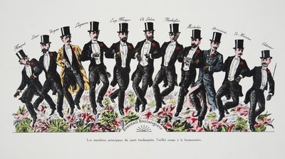 Eventail Boulangiste, da Histoire de la Troisieme Republique, Vol. I, l