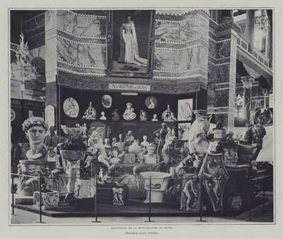 Esposizione di merci della fabbrica Signa, Firenze, nel padiglione italiano all