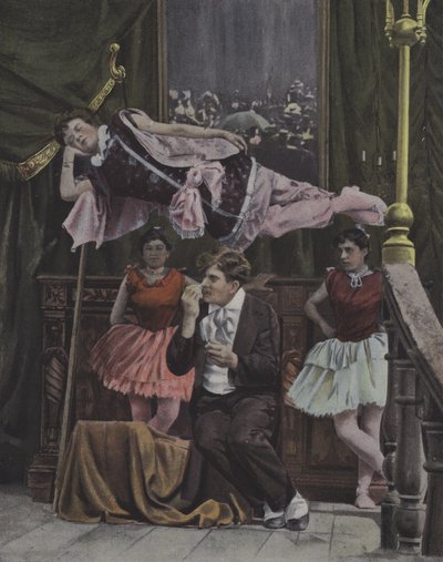 Intrattenitori da fiera sul palco (foto a colori) da French Photographer