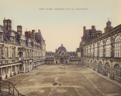 Fontainebleau: Cour Ovale, Ensemble sur le Baptistere da French Photographer