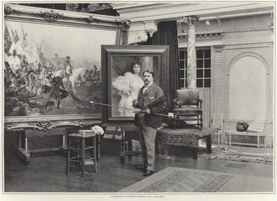 Francois Flameng nel suo atelier da French Photographer