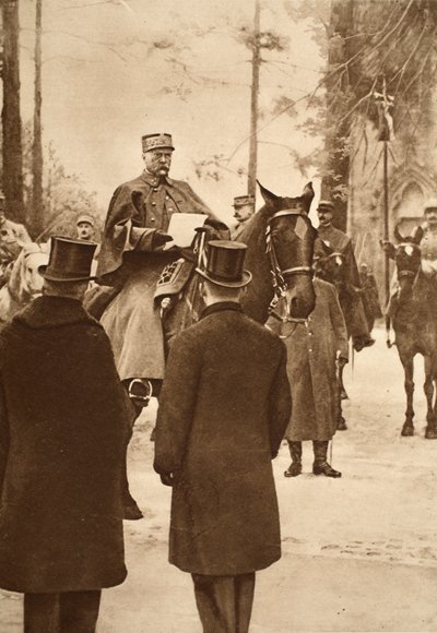 Generale Hirschauer, prendendo possesso del ponte di Keht, 30 gennaio 1919 da French Photographer