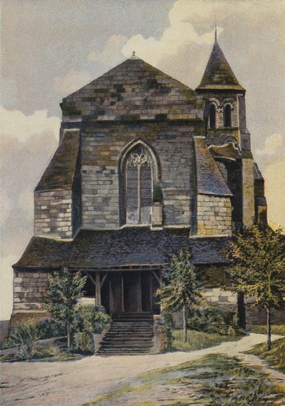 Gennes, Chiesa St-Veterin, Insieme O (prima del restauro del campanile) da French Photographer