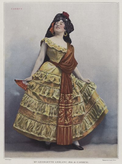 Georgette Leblanc come Carmen, 1899 da French Photographer