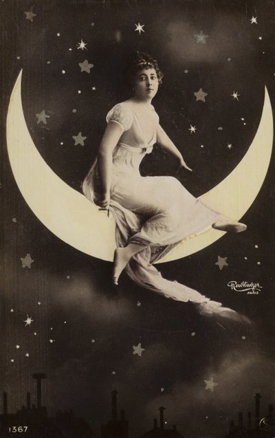 Ragazza sulla luna da French Photographer