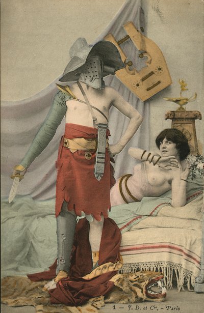 Gladiatore e donna a letto (foto a colori) da French Photographer