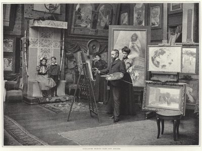 Guillaume Dubufe nel suo atelier da French Photographer