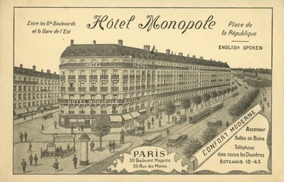 Hotel Monopole, Parigi da French Photographer