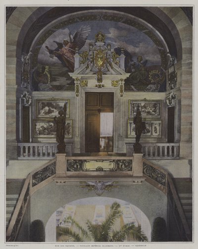 Interno del padiglione tedesco, Esposizione Universale 1900, Parigi da French Photographer