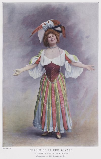 Jeanne Saulier come Colombine in La Vieille Revue da French Photographer