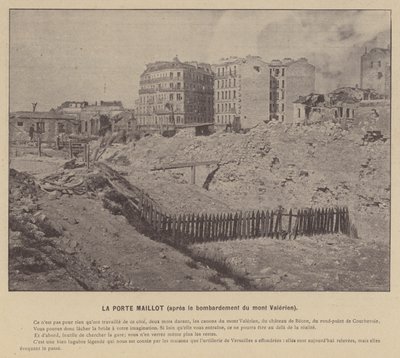 La Porta Maillot, dopo il bombardamento del Mont Valérien da French Photographer