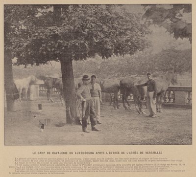 La Comune di Parigi, Il campo di cavalleria del Lussemburgo dopo l