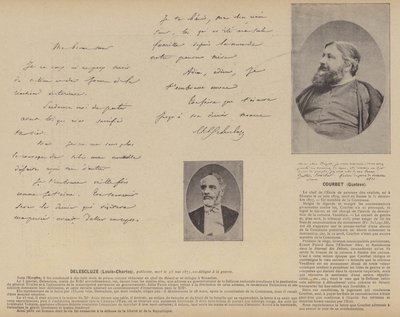 La Comune di Parigi, Louis-Charles Delescluze, Gustave Courbet da French Photographer