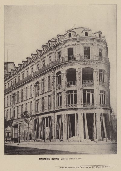 Magasins Réunis, place du Château-d