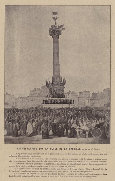 Manifestazioni in Place de la Bastille, dal 24 al 28 febbraio da French Photographer
