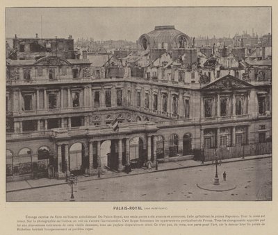 La Comune di Parigi, Palais-Royal, vista esterna da French Photographer