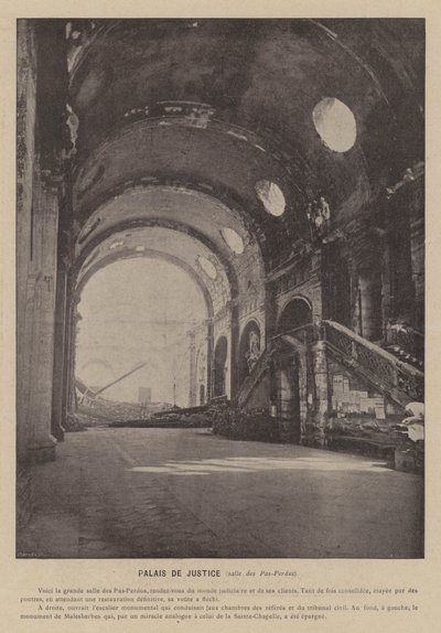 Palais de Justice, sala dei Passi Perduti da French Photographer