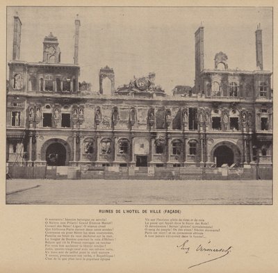 La Comune di Parigi, Rovine dell