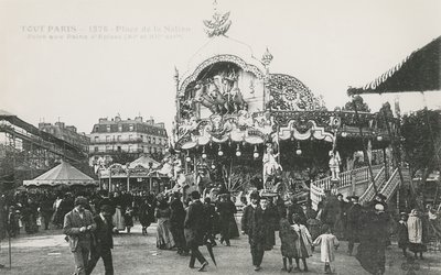 La Foire du Trône, Place de la Nation, Parigi, c.1905 da French Photographer