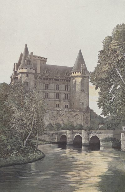 La Rochefoucauld, Castello, Vista presa dalle rive della Tardoire da French Photographer