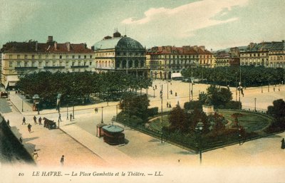Le Havre, La Place Gambetta, Il Teatro da French Photographer