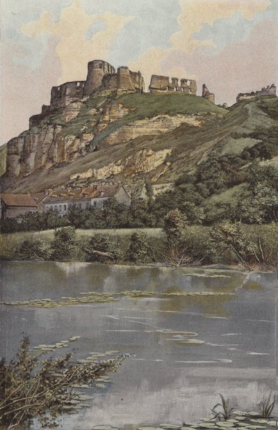 Les Andelys, Castello Gaillard, Lato del fiume da French Photographer