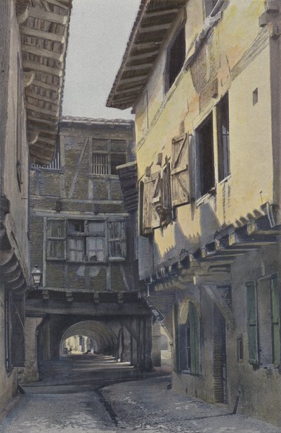 Lisle-sur-Tarn, Ingresso della Grande Piazza da French Photographer