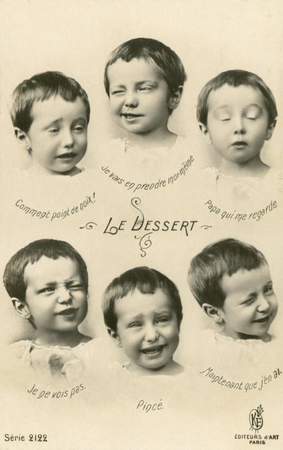 Bambino che fa smorfie da French Photographer