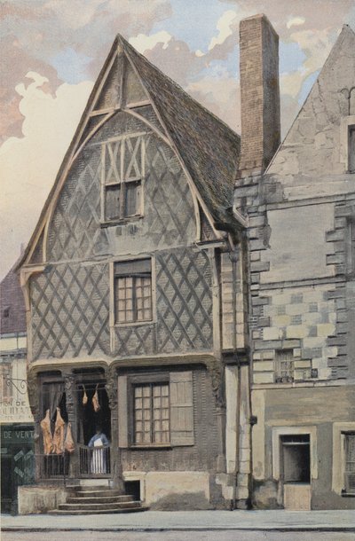 Luynes, Vecchia casa sulla piazza da French Photographer