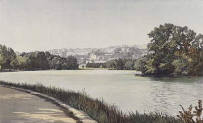 Lione, Collina della Croix-Rousse, Vista presa dal bordo del lago del Parc de la Tête-d