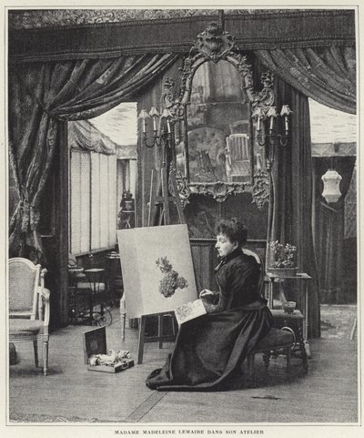 Madeleine Lemaire nel suo atelier da French Photographer