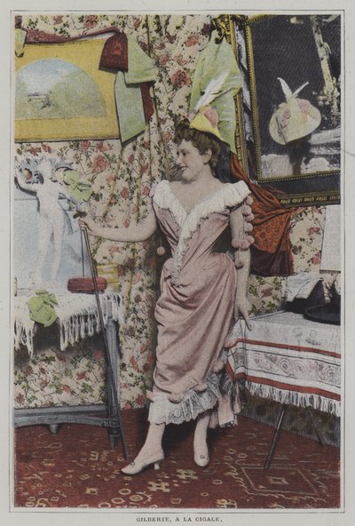 Mademoiselle Gilberte, cantante francese alla Cigale, Parigi da French Photographer