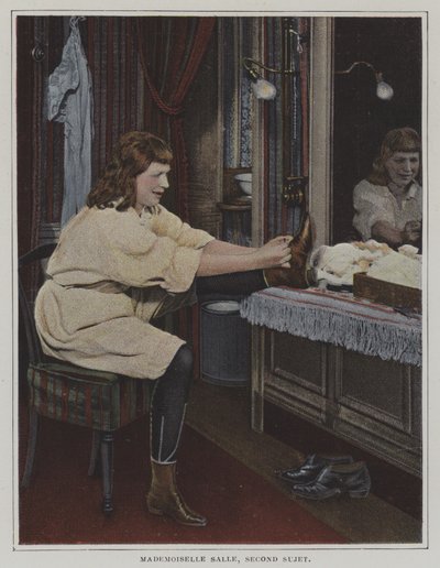 Mademoiselle Salle, secondo soggetto, nel suo camerino da French Photographer
