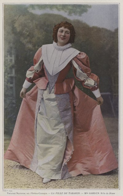 Mary Garden come Diane in La Fille de Tabarin da French Photographer