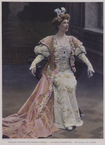 Mary Garden come Orlanda in La Reine Fiammette da French Photographer