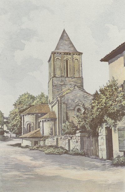 Melle, Chiesa di San Pietro, Abside e campanile da French Photographer