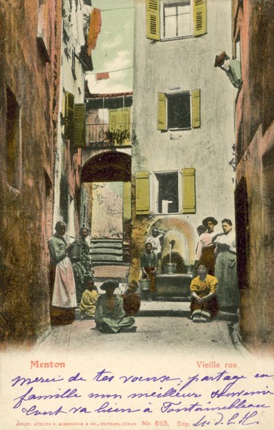 Menton, Francia, vecchia strada da French Photographer