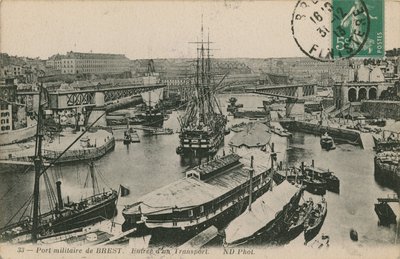 Porto militare a Brest, Francia da French Photographer
