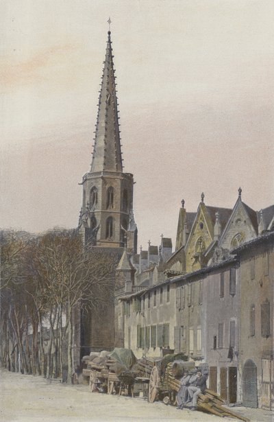 Mirepoix, Campanile della Chiesa da French Photographer