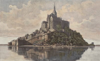 Mont Saint-Michel, Vista presa da S E da French Photographer