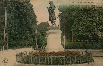 Montmorency - statua di Jean-Jacques Rousseau da French Photographer