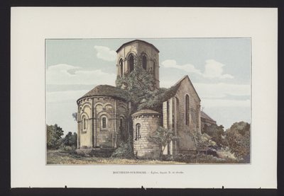 Mouthiers-sur-Boeme, Chiesa, facciata nord e abside da French Photographer