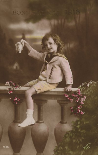 Cartolina di Capodanno, 1916 da French Photographer