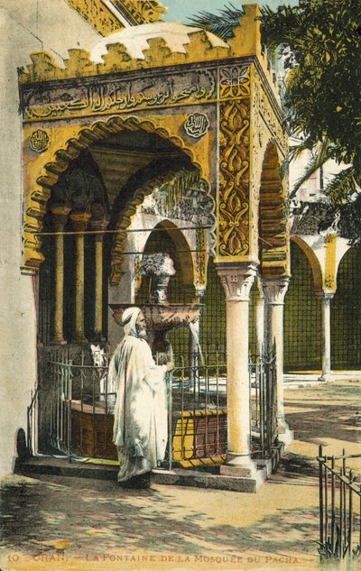 Orano, Algeria, fontana della moschea di Pacha da French Photographer