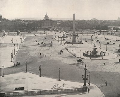 Parigi: Vista sud attraverso Place de la Concorde da French Photographer