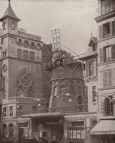 Parigi: Esterno del Moulin Rouge da French Photographer