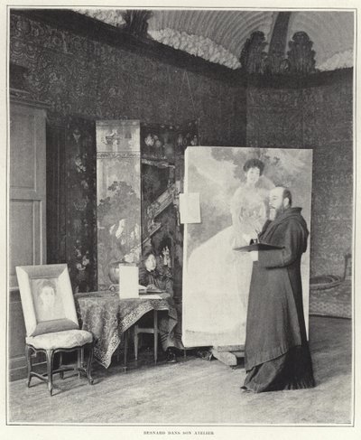 Paul-Albert Besnard nel suo atelier da French Photographer