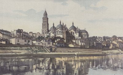 Perigueux, Cattedrale Saint-Front, Vista presa dalla riva sinistra dell
