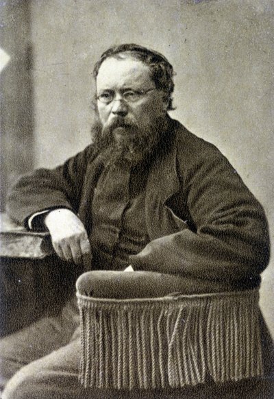 Pierre Joseph Proudhon (1809 - 1865). Teorico socialista francese, precursore dell